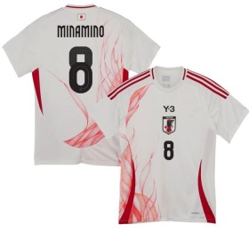 Nogometni Dresovi Japan Minamino 8 Gostujući 2024-25 Kratkih Rukava